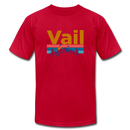 Vail, Colorado T-Shirt - Retro Mountain & Birds Unisex Vail T Shirt - red
