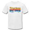 Truckee, California T-Shirt - Retro Mountain & Birds Unisex Truckee T Shirt - white