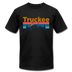 Truckee, California T-Shirt - Retro Mountain & Birds Unisex Truckee T Shirt - black