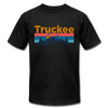 Truckee, California T-Shirt - Retro Mountain & Birds Unisex Truckee T Shirt - black