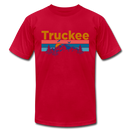 Truckee, California T-Shirt - Retro Mountain & Birds Unisex Truckee T Shirt - red