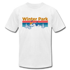 Winter Park, Colorado T-Shirt - Retro Mountain & Birds Unisex Winter Park T Shirt - white
