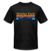 Winter Park, Colorado T-Shirt - Retro Mountain & Birds Unisex Winter Park T Shirt - black