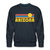Premium Arizona Sweatshirt - Retro Sun Premium Men's Arizona Sweatshirt - navy