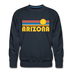 Premium Arizona Sweatshirt - Retro Sun Premium Men's Arizona Sweatshirt - navy