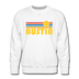 Premium Austin, Texas Sweatshirt - Retro Sun Premium Men's Austin Sweatshirt - white
