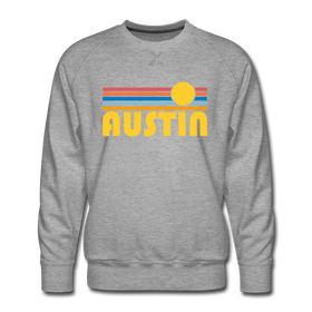 Premium Austin, Texas Sweatshirt - Retro Sun Premium Men's Austin Sweatshirt