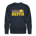 Premium Austin, Texas Sweatshirt - Retro Sun Premium Men's Austin Sweatshirt - navy