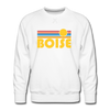 Premium Boise, Idaho Sweatshirt - Retro Sun Premium Men's Boise Sweatshirt