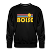 Premium Boise, Idaho Sweatshirt - Retro Sun Premium Men's Boise Sweatshirt