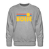Premium Boise, Idaho Sweatshirt - Retro Sun Premium Men's Boise Sweatshirt - heather grey