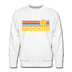Premium Brooklyn, New York Sweatshirt - Retro Sun Premium Men's Brooklyn Sweatshirt - white