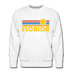 Premium Florida Sweatshirt - Retro Sun Premium Men's Florida Sweatshirt - white