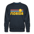 Premium Florida Sweatshirt - Retro Sun Premium Men's Florida Sweatshirt - navy