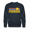 Premium Florida Sweatshirt - Retro Sun Premium Men's Florida Sweatshirt - navy