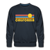 Premium California Sweatshirt - Retro Sun Premium Men's California Sweatshirt - navy
