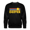 Premium Denver, Colorado Sweatshirt - Retro Sun Premium Men's Denver Sweatshirt