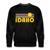 Premium Idaho Sweatshirt - Retro Sun Premium Men's Idaho Sweatshirt