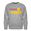 Premium Idaho Sweatshirt - Retro Sun Premium Men's Idaho Sweatshirt