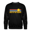 Premium Lake of the Ozarks, Missouri Sweatshirt - Retro Sun Premium Men's Lake of the Ozarks Sweatshirt - black