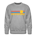 Premium Lake of the Ozarks, Missouri Sweatshirt - Retro Sun Premium Men's Lake of the Ozarks Sweatshirt - heather grey
