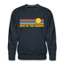 Premium Lake of the Ozarks, Missouri Sweatshirt - Retro Sun Premium Men's Lake of the Ozarks Sweatshirt - navy