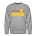 Premium Maine Sweatshirt - Retro Sun Premium Men's Maine Sweatshirt - heather grey