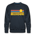 Premium Missouri Sweatshirt - Retro Sun Premium Men's Missouri Sweatshirt - navy