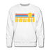 Premium Hawaii Sweatshirt - Retro Sun Premium Men's Hawaii Sweatshirt - white