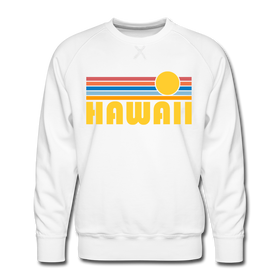 Premium Hawaii Sweatshirt - Retro Sun Premium Men's Hawaii Sweatshirt