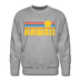 Premium Hawaii Sweatshirt - Retro Sun Premium Men's Hawaii Sweatshirt - heather grey