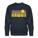 Premium Hawaii Sweatshirt - Retro Sun Premium Men's Hawaii Sweatshirt - navy
