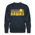 Premium Hawaii Sweatshirt - Retro Sun Premium Men's Hawaii Sweatshirt - navy