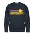 Premium Massachusetts Sweatshirt - Retro Sun Premium Men's Massachusetts Sweatshirt - navy