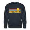 Premium Lake Tahoe, California Sweatshirt - Retro Sun Premium Men's Lake Tahoe Sweatshirt - navy