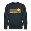 Premium Los Angeles, California Sweatshirt - Retro Sun Premium Men's Los Angeles Sweatshirt