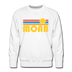Premium Moab, Utah Sweatshirt - Retro Sun Premium Men's Moab Sweatshirt - white