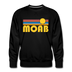 Premium Moab, Utah Sweatshirt - Retro Sun Premium Men's Moab Sweatshirt - black