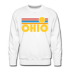 Premium Ohio Sweatshirt - Retro Sun Premium Men's Ohio Sweatshirt