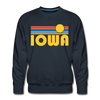 Premium Iowa Sweatshirt - Retro Sun Premium Men's Iowa Sweatshirt - navy