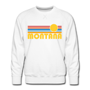 Premium Montana Sweatshirt - Retro Sun Premium Men's Montana Sweatshirt - white