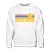 Premium Montana Sweatshirt - Retro Sun Premium Men's Montana Sweatshirt - white