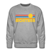 Premium Montana Sweatshirt - Retro Sun Premium Men's Montana Sweatshirt - heather grey