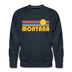 Premium Montana Sweatshirt - Retro Sun Premium Men's Montana Sweatshirt - navy