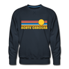 Premium North Carolina Sweatshirt - Retro Sun Premium Men's North Carolina Sweatshirt - navy