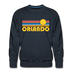 Premium Orlando, Florida Sweatshirt - Retro Sun Premium Men's Orlando Sweatshirt - navy