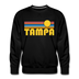 Premium Tampa, Florida Sweatshirt - Retro Sun Premium Men's Tampa Sweatshirt - black
