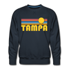 Premium Tampa, Florida Sweatshirt - Retro Sun Premium Men's Tampa Sweatshirt