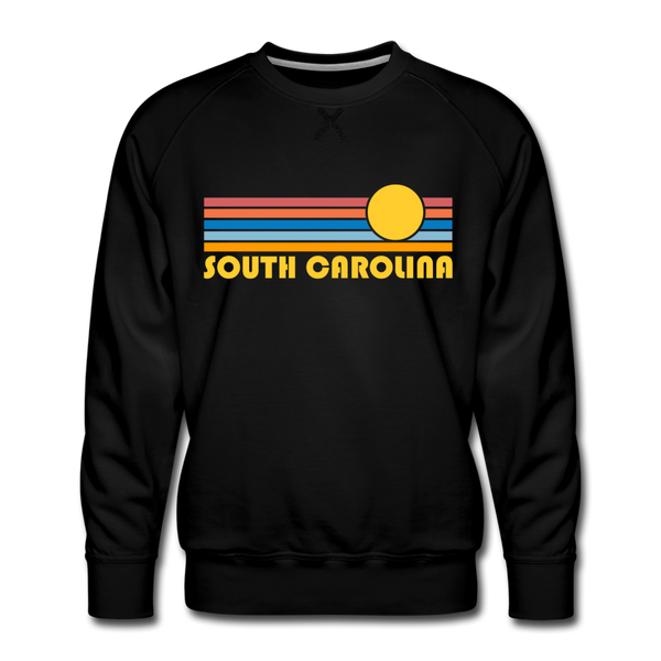 Premium South Carolina Sweatshirt - Retro Sun Premium Men's South Carolina Sweatshirt - black