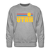 Premium Utah Sweatshirt - Retro Sun Premium Men's Utah Sweatshirt - heather grey